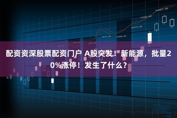 配资资深股票配资门户 A股突发！新能源，批量20%涨停！发生了什么？