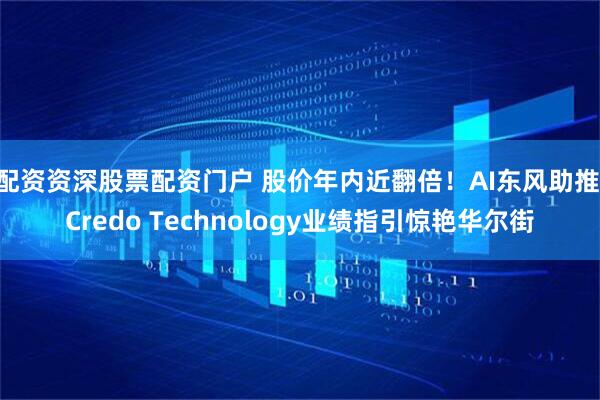 配资资深股票配资门户 股价年内近翻倍！AI东风助推 Credo Technology业绩指引惊艳华尔街